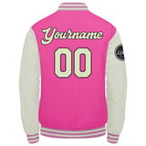 Custom Varsity Jacket Letterman jacket for Men, Women and Youth Pink