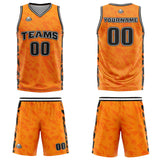 Custom Orange Basketball Jersey Uniform Suit Printed Your Logo Name Number