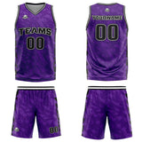 Custom Purple Basketball Jersey Uniform Suit Printed Your Logo Name Number