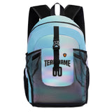 Customize Light Blue Sports Backpacks Featuring Personalized Names, Numbers and Logos