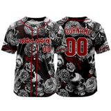 Custom Baseball Jersey Personalized Baseball Shirt for Men Women Kids Youth Teams Stitched and Print Grey&Red