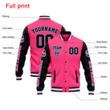 Custom Varsity Jacket Letterman jacket for Men, Women and Youth Pink Black