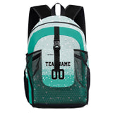 Customize Green Sports Backpacks Featuring Personalized Names, Numbers and Logos