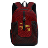 Customize Red Sports Backpacks Featuring Personalized Names, Numbers and Logos