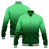 Custom Gradient Varsity Jacket Letterman jacket for Men, Women and Youth Green