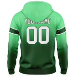 Custom Gradient Hoodie For Man Woman Girl Boy Print Your Logo Name Number Green