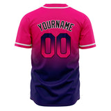 Custom Gradient Baseball Jerseys Personalized Name Number Logo