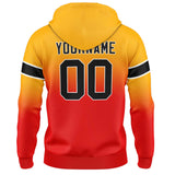 Custom Gradient Sweatshirt Hoodie For Man Woman Girl Boy Print Your Logo Name Number Orange&Red