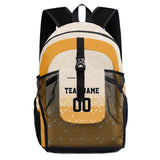 Customize Orange Sports Backpacks Featuring Personalized Names, Numbers and Logos