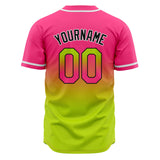 Custom Gradient Baseball Jerseys Personalized Name Number Logo