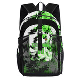 Customize Green White Sports Backpacks Featuring Personalized Names, Numbers and Logos