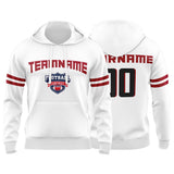 Custom Sweatshirt Hoodie For Men Women Girl Boy Print Your Logo Name Number White&Red&Black