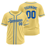 Custom Baseball Jersey Stitched Design Personalized Hip Hop Baseball Shirts Gold-Royal