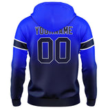 Custom Gradient Hoodie For Man Woman Girl Boy Print Your Logo Name Number Royal&Navy