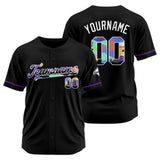 Custom Black Baseball Jersey Stitched Design Personalized Hip Hop Baseball Shirts