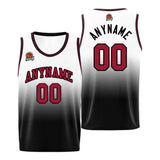 Custom Basketball Jersey Personalized Stitched Team Name Number Logo Red&Black