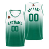 Custom Basketball Jersey Personalized Stitched Team Name Number Logo Black&Green