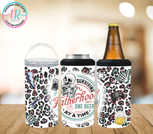 4 in 1 Stubby/Can Cooler Tumbler - Fatherhood