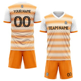 custom soccer set jersey kids adults personalized soccer orange