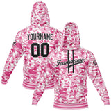 Custom Sweatshirt Hoodie For Men Women Girl Boy Print Your Logo Name Number Pink Camouflage