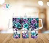 40oz Tumbler - Boho Flowers