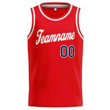 Custom Stitched Basketball Jersey for Men, Women And Kids Red-White-Navy