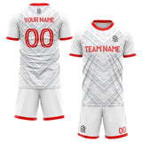 custom soccer set jersey kids adults personalized soccer white