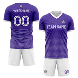 custom soccer set jersey kids adults personalized soccer purple