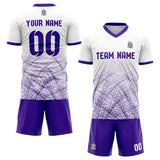 custom soccer set jersey kids adults personalized soccer purple