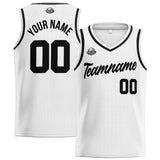 Custom Stitched Basketball Jersey for Men, Women  And Kids White-Black