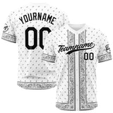 Custom Full Print Design Baseball Jersey Bandanna-White