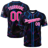 Custom Full Print Design Baseball Jersey Gradient Triangle