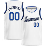 Custom Stitched Basketball Jersey for Men, Women And Kids Kelly White-Blue-Gray-Navy