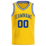 Custom Stitched Basketball Jersey for Men, Women And Kids Yellow-Royal-White