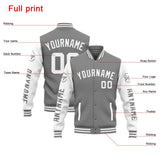 Custom Varsity Jacket Letterman jacket for Men, Women and Youth Grey White