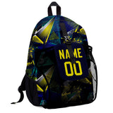 Customize Yellow Sports Backpacks Featuring Personalized Names, Numbers and Logos