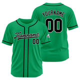 Custom Baseball Jersey Stitched Design Personalized Hip Hop Baseball Shirts Green-Black