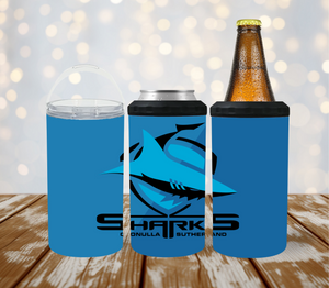 4 in 1 Stubby/Can Cooler Tumbler - Cronulla Sharks