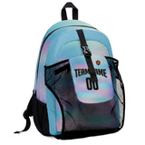 Customize Light Blue Sports Backpacks Featuring Personalized Names, Numbers and Logos