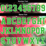 Custom Basketball Jersey Uniform Suit Printed Your Logo Name Number Green&Red