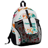 Customize White Aqua Sports Backpacks Featuring Personalized Names, Numbers and Logos