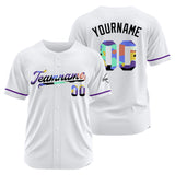 Custom White Baseball Jersey Stitched Design Personalized Hip Hop Baseball Shirts