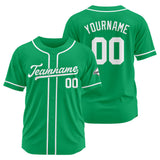 Custom Baseball Jersey Stitched Design Personalized Hip Hop Baseball Shirts Green-White