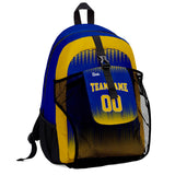 Customize Royal Yellow Sports Backpacks Featuring Personalized Names, Numbers and Logos