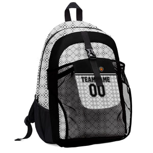 Customize Gray Sports Backpacks Featuring Personalized Names, Numbers and Logos