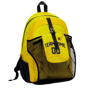 Customize Sports Backpacks Featuring Personalized Names, Numbers and Logos Yellow