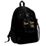 Customize Sports Backpacks Featuring Personalized Names, Numbers and Logos Black