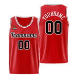 Custom Basketball Jersey Red-Black