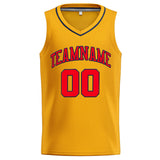 Custom Stitched Basketball Jersey for Men, Women And Kids Yellow-Red-Navy