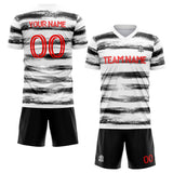 custom soccer set jersey kids adults personalized soccer black